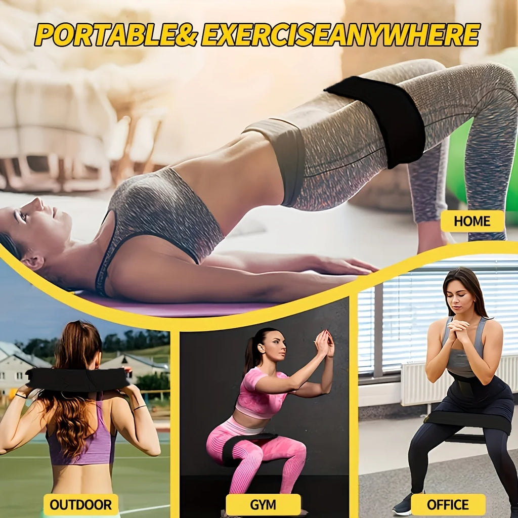 3Pcs Yoga Pilates Strength Training Elastic Resistance Bands for Legs and Butt Urable Fitness for Home Workouts, Yoga, Pilates