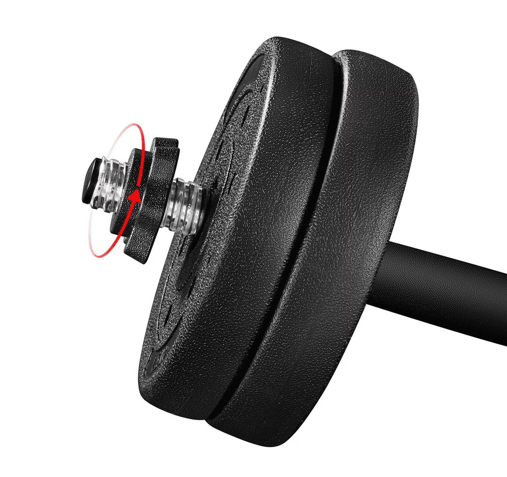 44 Lb Adjustable Dumbbell Weight Set Body Building Training Home Dumbbell, Black