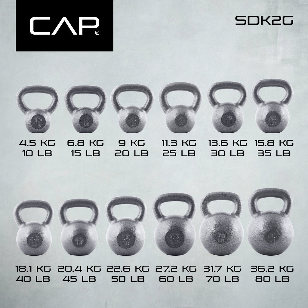 Barbell Cast Iron Kettlebell, Single, 50-Pounds