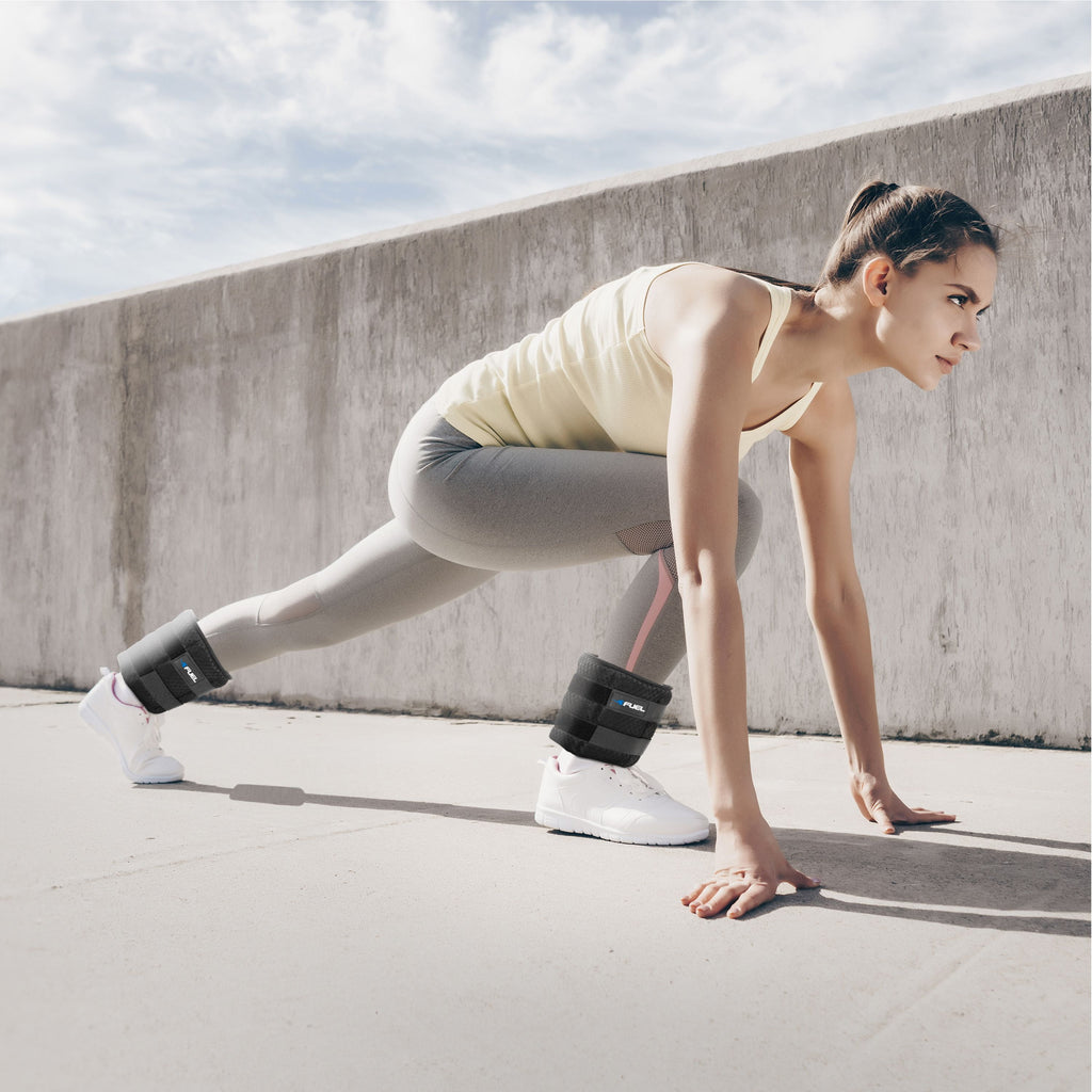 Fuel Pureformance Unisex Adjustable Wrist & Ankle Weights, 10-Pound Pair (20Lb Total - 5 Removable Weight Packs)