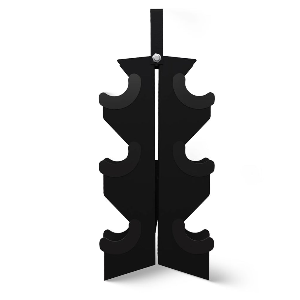 60 Lb Rubber Coated Iron Dumbbell Hex Weights Set with A-Frame Rack, Black