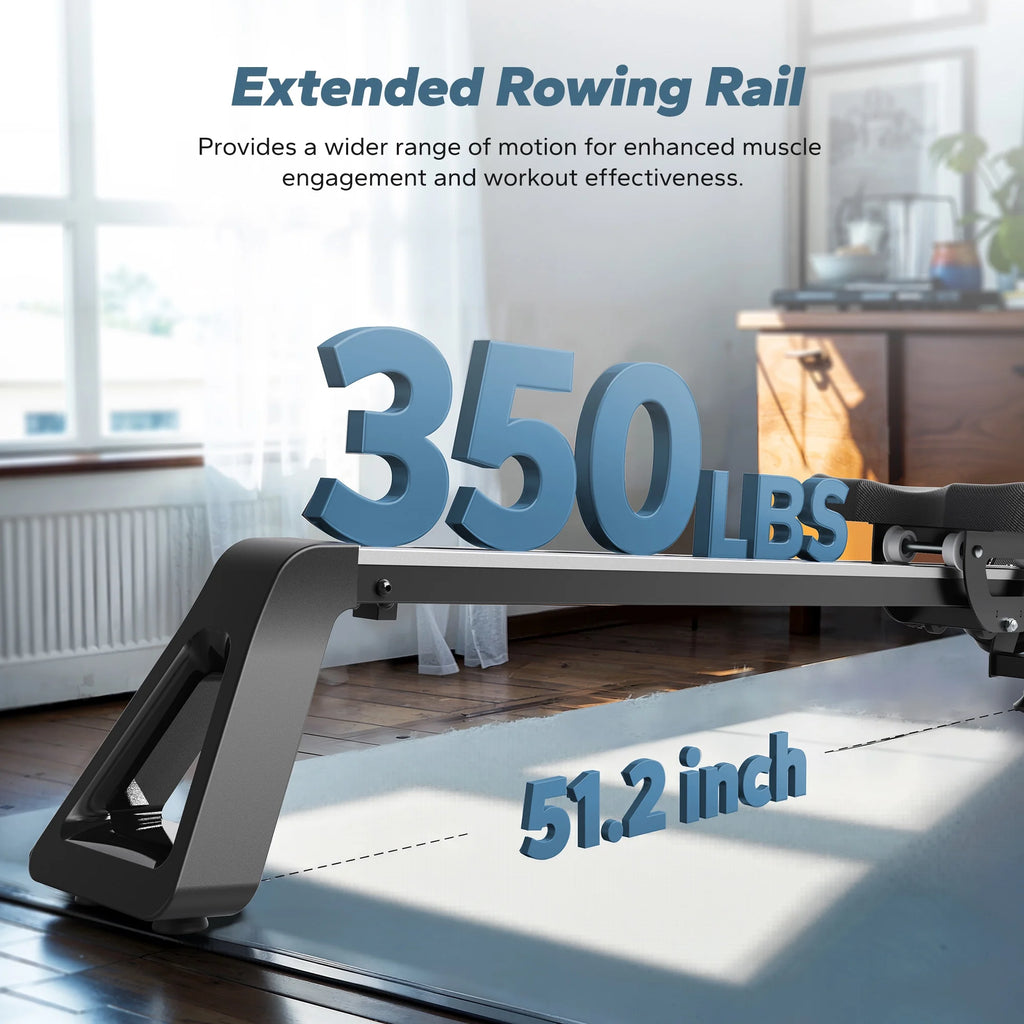 Home Rowing Machine | 12 Adjustable Resistance | Digital Monitor | Seat Cushion