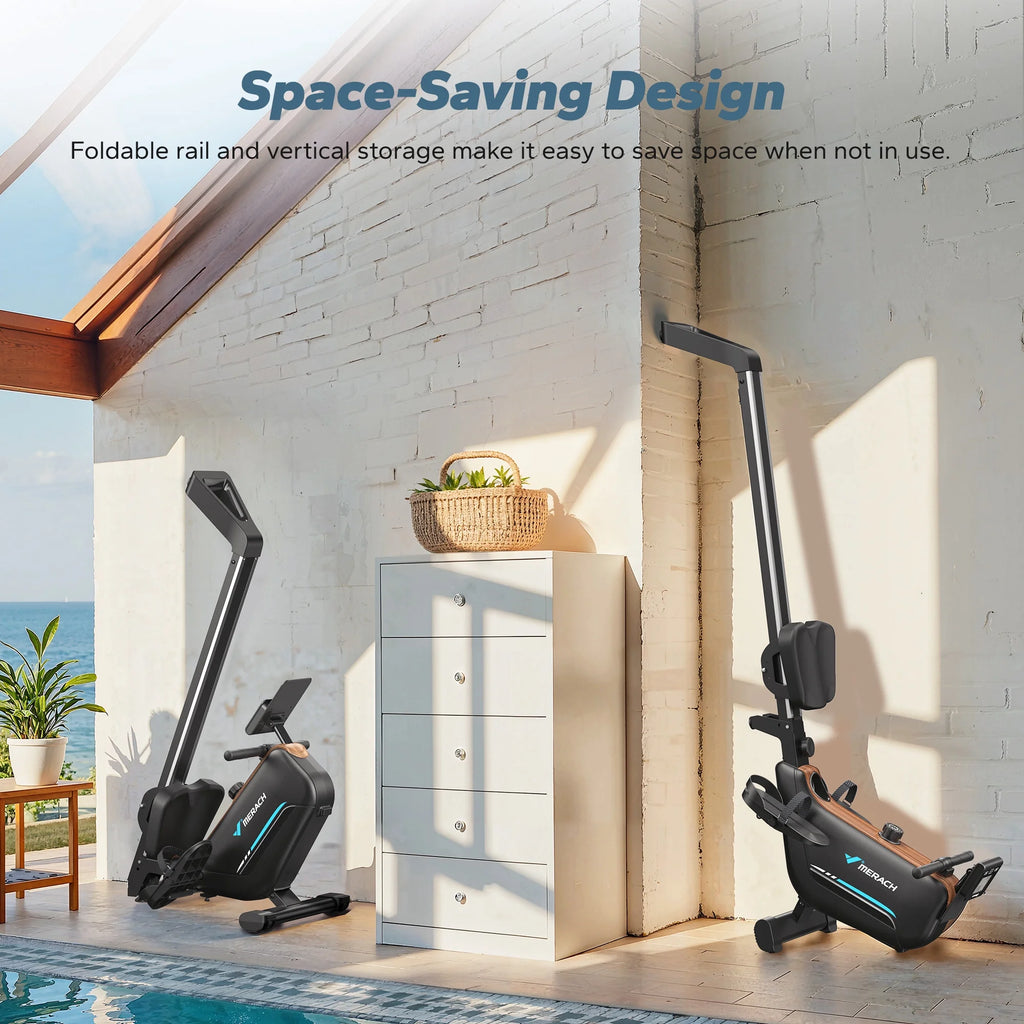 Home Rowing Machine | 12 Adjustable Resistance | Digital Monitor | Seat Cushion