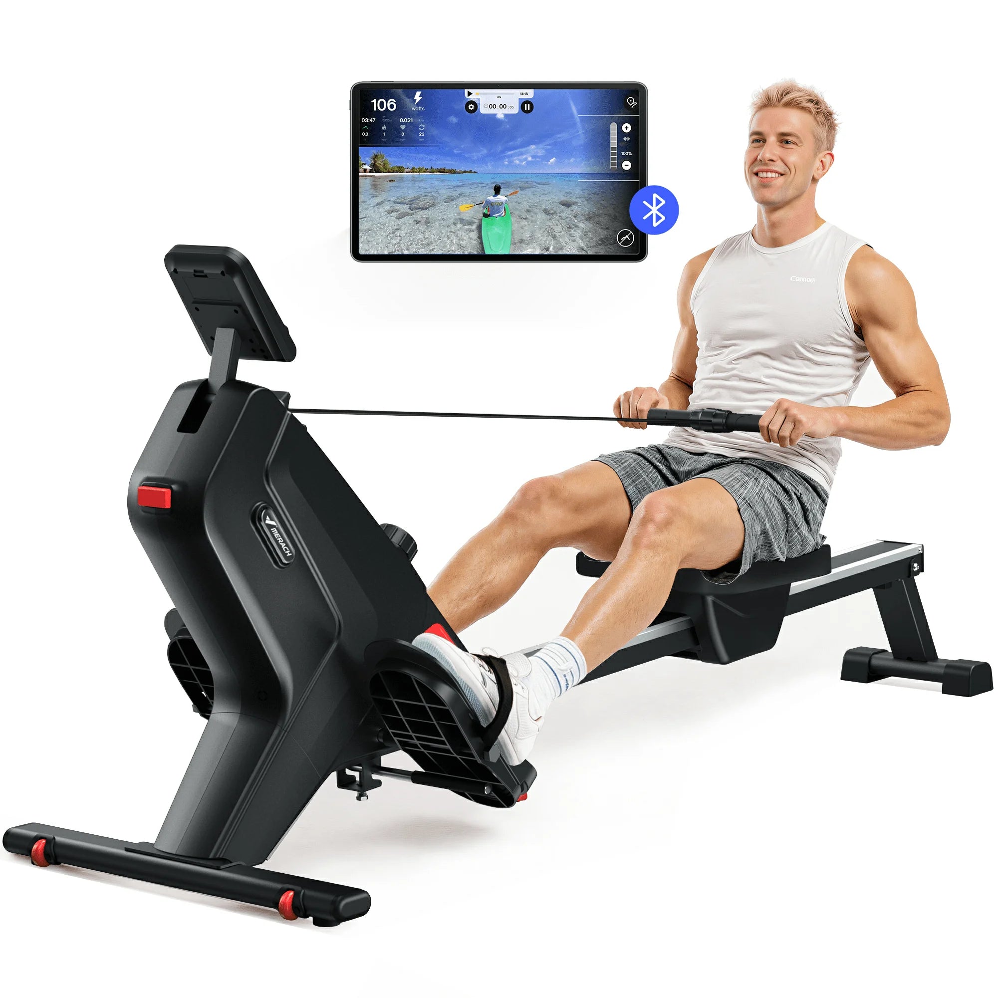 Foldable Magnetic Rowing Machine – 350 LBS Weight Capacity